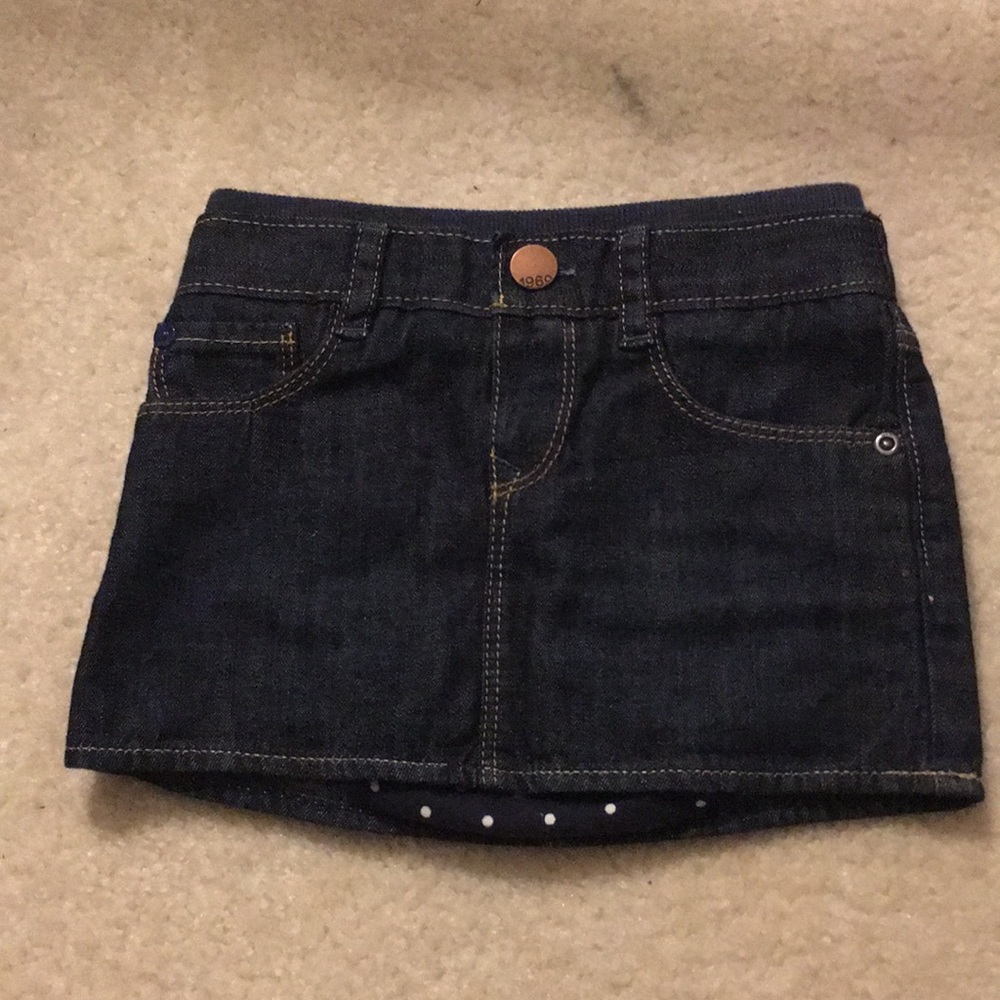 Baby gap girls mini denim skirt